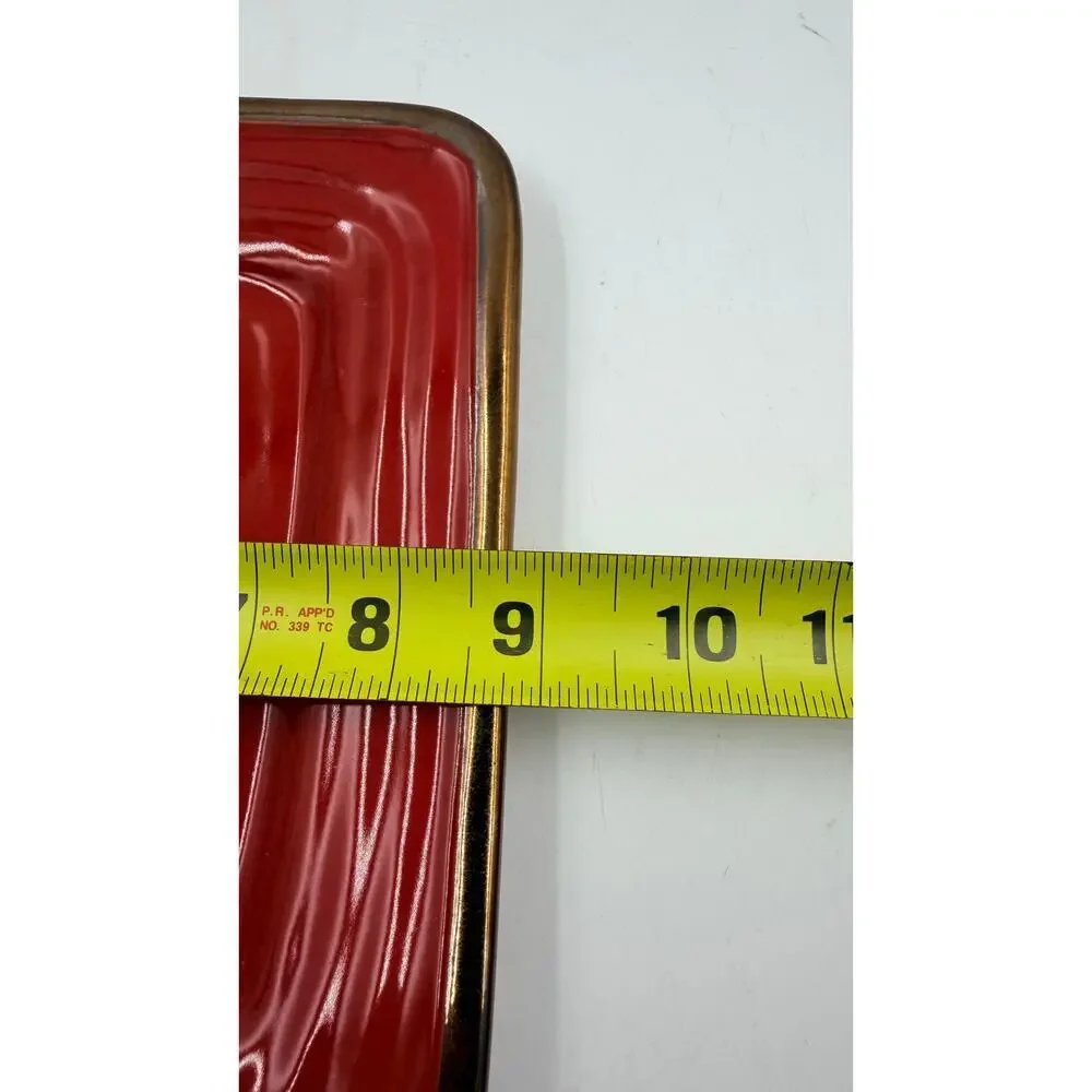 Set of 8 GIBSON ELITE Red Stoneware 9